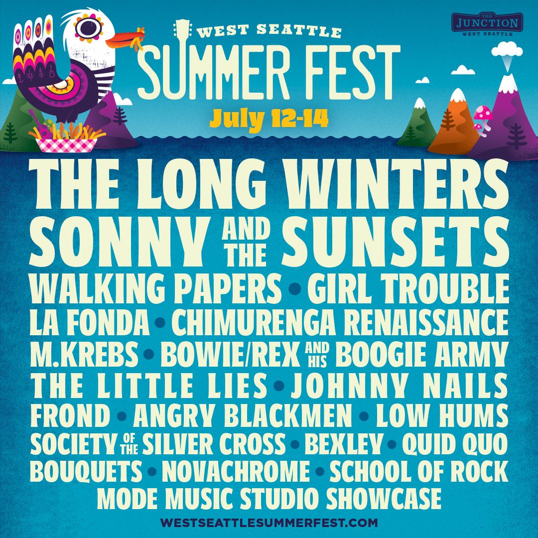 West Seattle Summerfest bands The Long Winters and Sonny and the